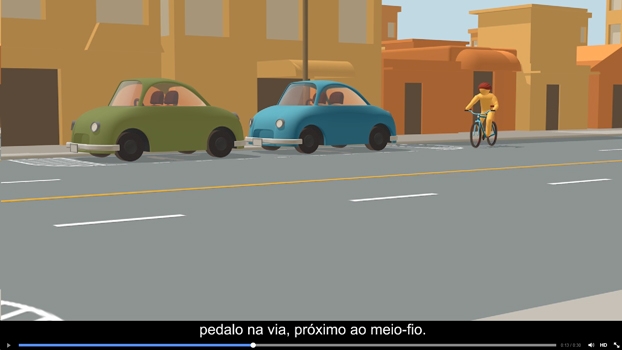 Vídeo mostra ciclista ultrapassando carros parados sem olhar nem sinalizar, além de recomendar a circulação junto ao meio-fio. Vídeo mostra ciclista ultrapassando carros parados sem olhar nem sinalizar, além de recomendar a circulação junto ao meio-fio.