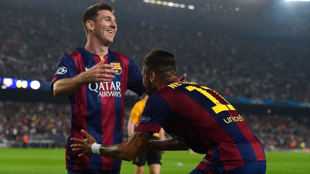 Neymar e Messi vivem grande fase juntos no Barça Neymar e Messi vivem grande fase juntos no Barça