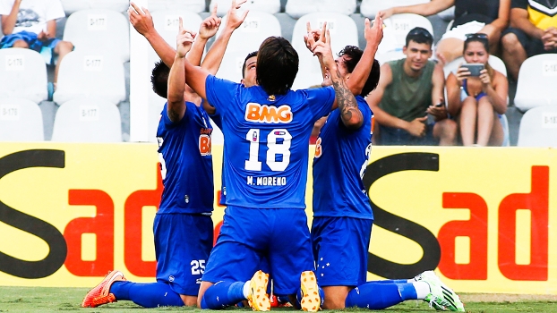 34ª RODADA - Santos 0 x 1 Cruzeiro - Na Vila Belmiro, Ricardo Goulart fez único da vitória e permitiu time a chegar a 70 pontos