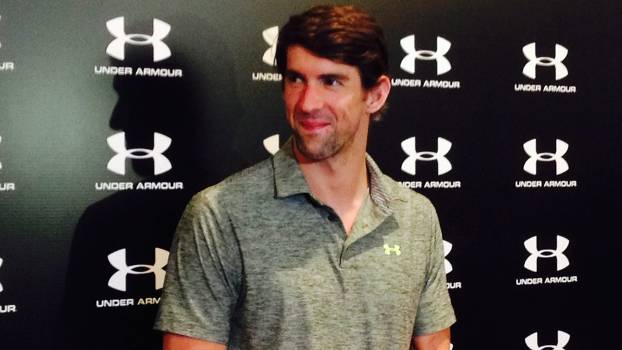 Michael Phelps esteve em São Paulo nesta quarta Michael Phelps esteve em São Paulo nesta quarta