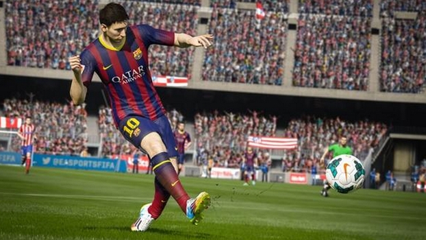 Imagem durante o jogo do Fifa 15 Imagem durante o jogo do Fifa 15
