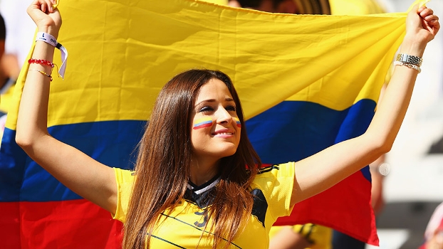 Musa colombiana embelezou as arquibancadas do estádio mineiro