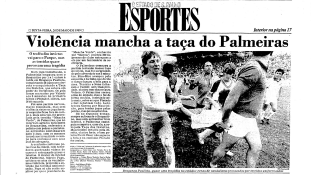 Há 25 anos, torcedor mordeu cachorro em um dos maiores Palmeiras x Bragantino da história
