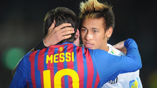 Adversários na final do Mundial de Clubes em 2011, Neymar e Messi serão companheiros de clube Adversários na final do Mundial de Clubes em 2011, Neymar e Messi serão companheiros de clube
