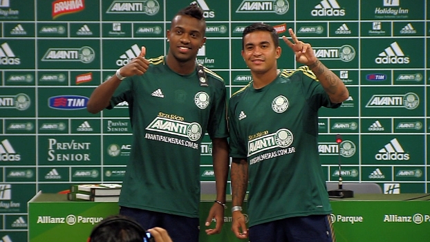 Kelvin e Dudu são apresentados no Palmeiras Kelvin e Dudu são apresentados no Palmeiras