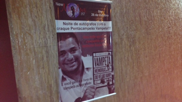 Vampeta Livro Noite autógrafos Vampeta Livro Noite autógrafos