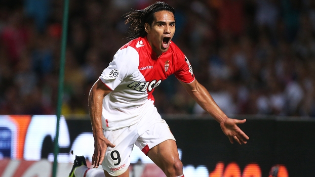 Falcao Garcia Comemora Gol Monaco Bordeaux Francês 10/09/2013