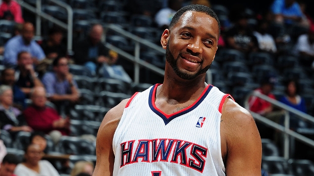 McGrady defendeu o Atlanta Hawks em 2012 McGrady defendeu o Atlanta Hawks em 2012