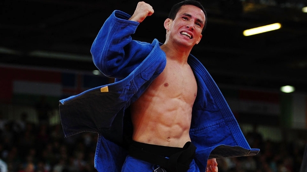 Felipe Kitadai, na categoria até 60kg, chegou à disputa do bronze via repescagem Felipe Kitadai, na categoria até 60kg, chegou à disputa do bronze via repescagem
