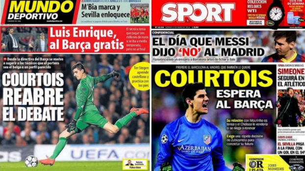 Jornais da Catalunha colocam goleiro belga na capa: objetivo passa a ser ter dois jovens na posição