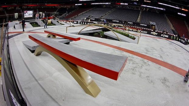 Detalhe da Pista da final da Street League