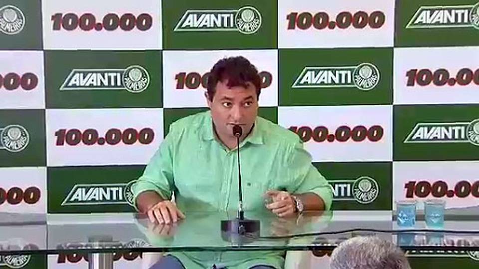 Avanti chega à marca de 100 mil sócios, e Mattos comemora: 'Melhor contratação do Palmeiras'