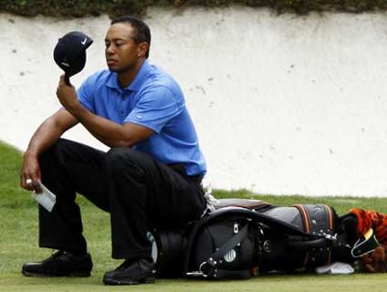 Mais uma vez, Tiger Woods ficou devendo um bom golfe em Augusta