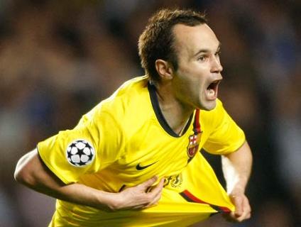 V�DEO: Gola�o de Iniesta garante Barcelona na decis�o contra o Manchester United