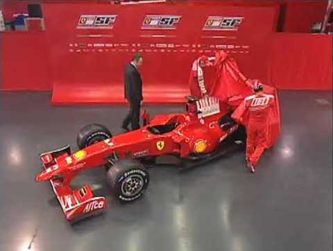 Ferrari segue tend�ncia e apresenta na internet seu novo carro para 2009
