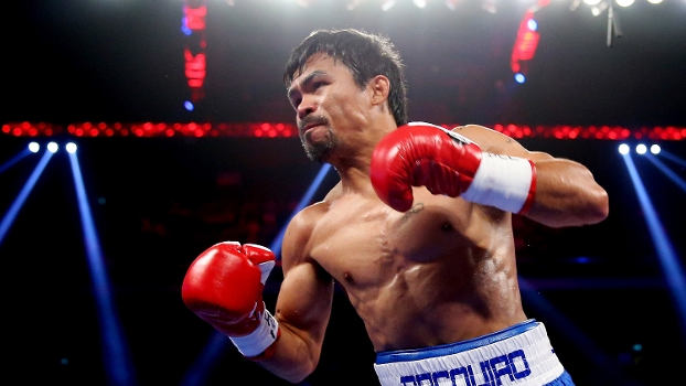 Pacquiado, durante luta com Algieri Pacquiado, durante luta com Algieri